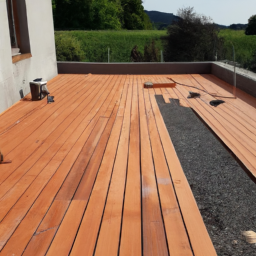 Terrasse béton lissé : Surface lisse et régulière pour un rendu élégant et moderne La Ricamarie